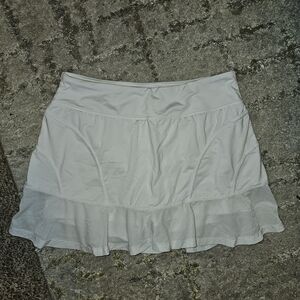 White Ruffled Women's Skirt